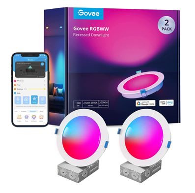 Govee Smart LED Süllyesztett Lámpa 4" (2-es csomag)