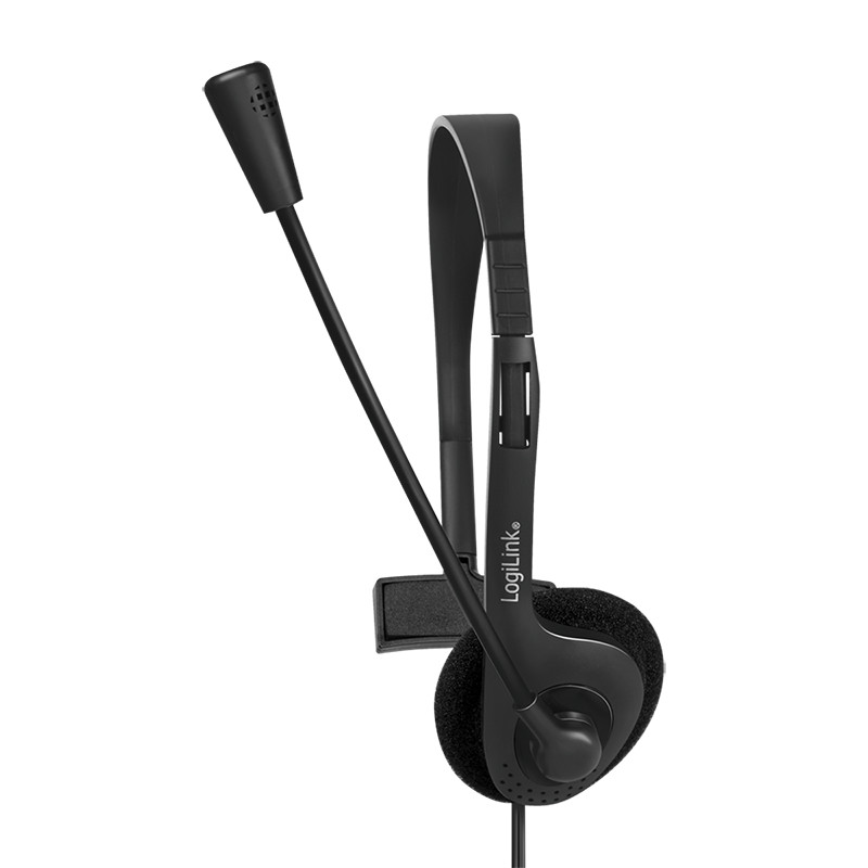 Logilink Mono headset, 1x 3,5 mm-es fejhallgató-csatlakozó, mikrofon