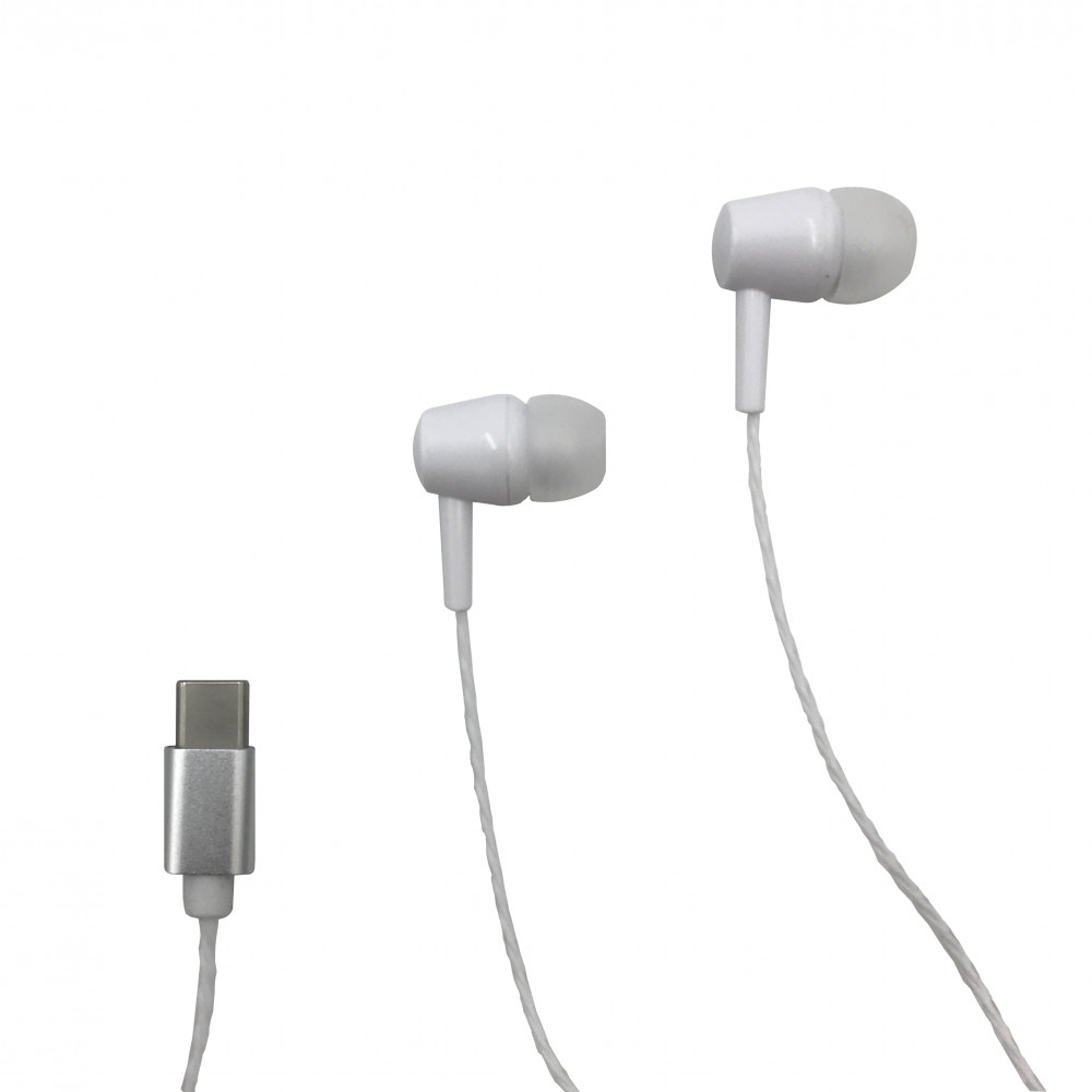 Media-Tech Magicsound fülhallgató, USB Type-C, Fehér