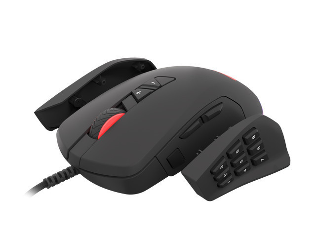 Genesis Xenon 770 Világítós optikai gamer egér 10200 DPI, fekete