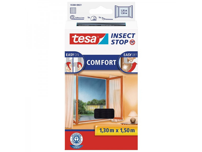 Tesa Comfort Öntapadó Szúnyogháló, Antracit 1,3Mx1,5M