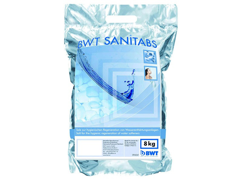 Bwt Regeneráló Só Tabletta, Tisztító Adalékkal - 8Kg Sanitabs