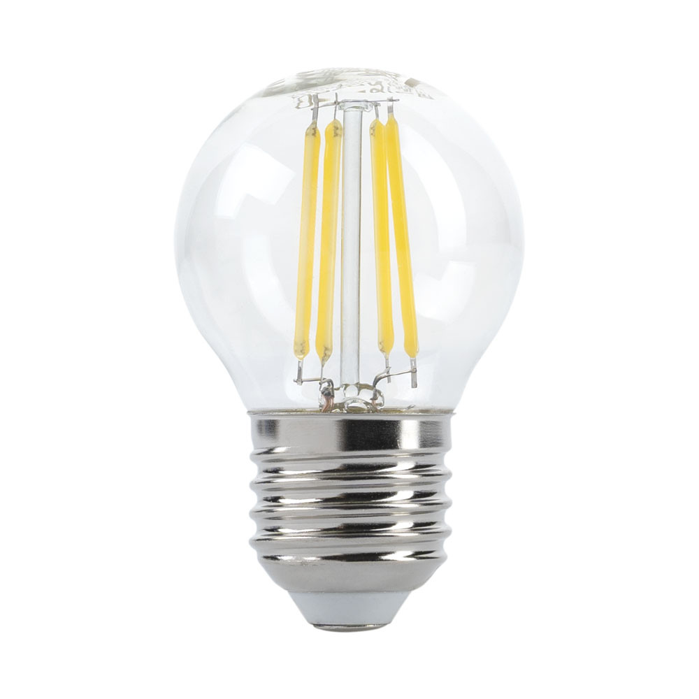 LED gömb, E27, 4W, 230V, meleg fehér fény, 320lm, FILAMENT - DIMMELHETŐ