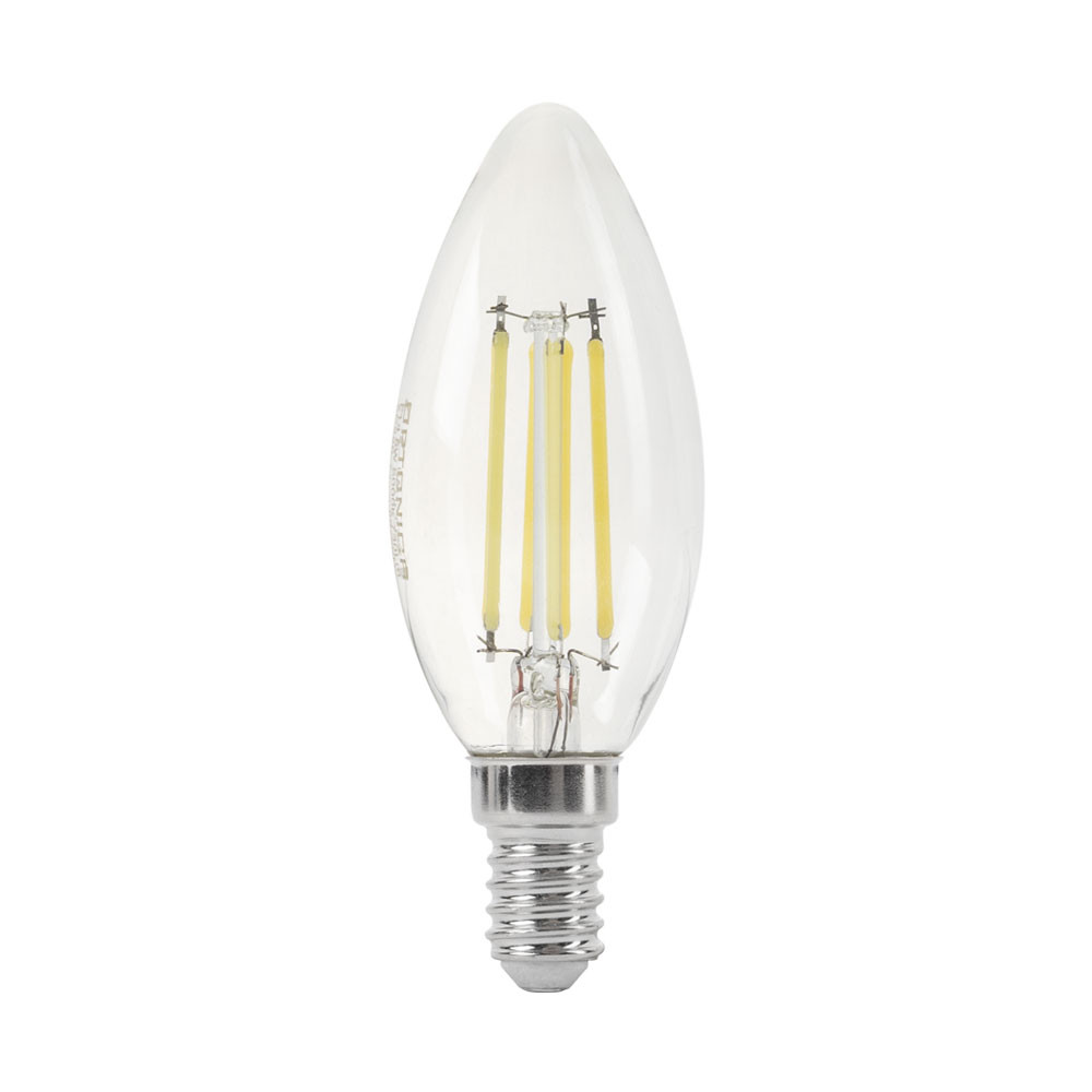 LED gyertya, E14, C35, 4W, semleges fehér fény