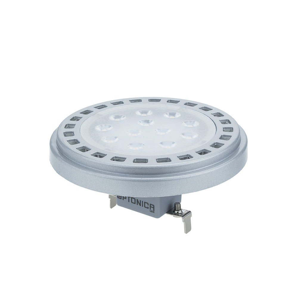 LED spot, AR111, G53, 12W, 12V, 30°, semleges fehér fény - EPISTAR