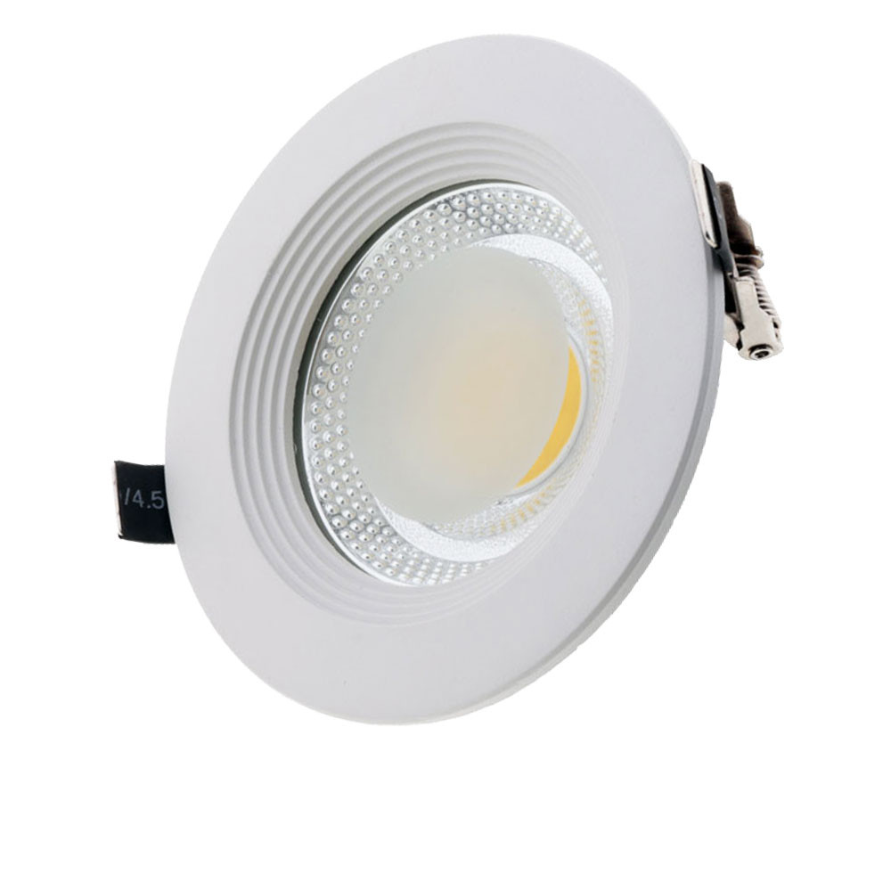 LED spotlámpa, 15W, COB, kerek, meleg fehér fény