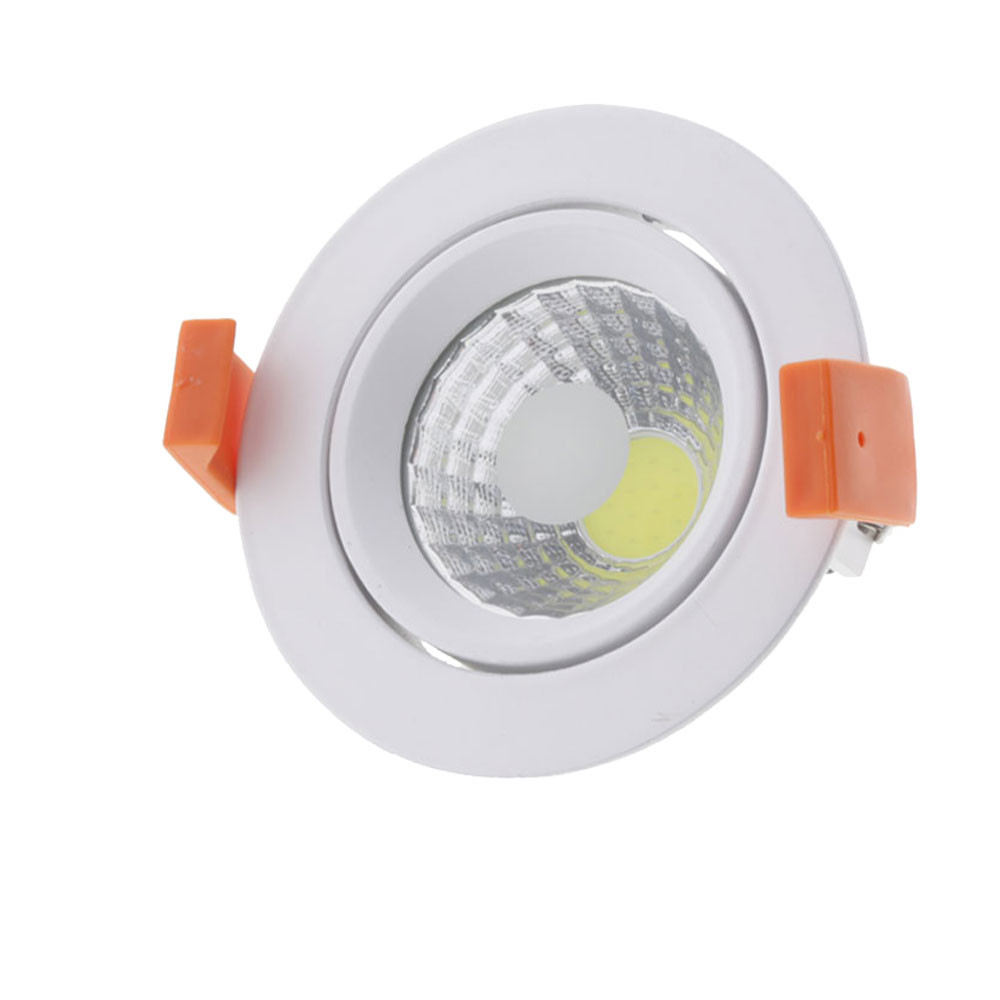 LED spotlámpa, 8W, COB, kerek, billenthető, fehér fény