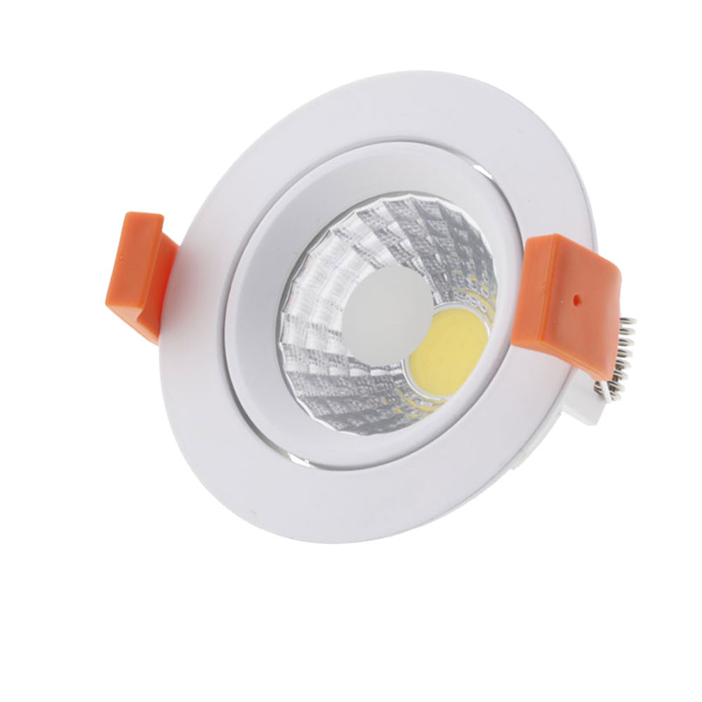 LED spotlámpa, 8W, COB, kerek, billenthető, semleges fehér fény