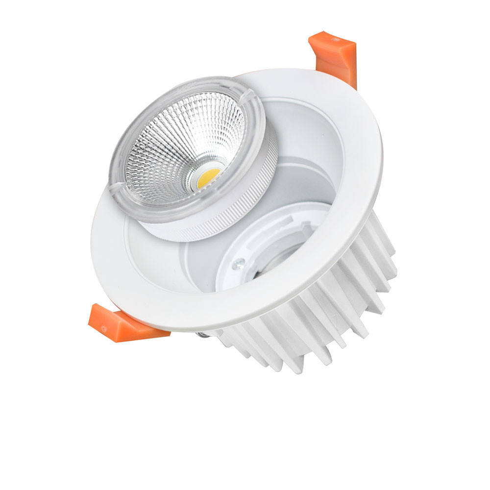 LED spotlámpa, 25W, COB, kerek, cserélhető, semleges fehér fény