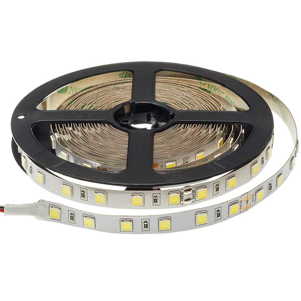 LED szalag, 5054, 24V, 60 SMD/m, nem vízálló, fehér fény