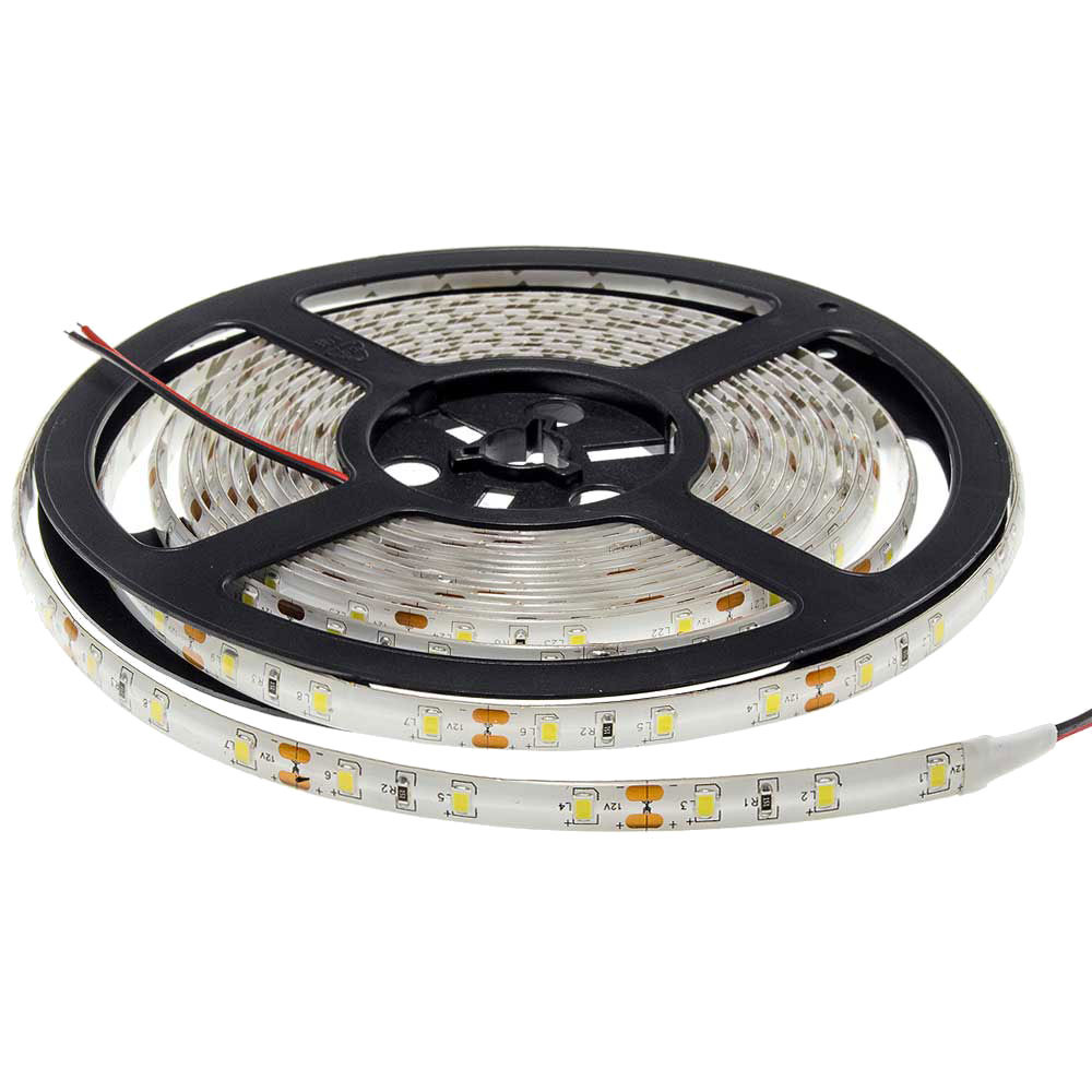 LED szalag, 2835, 60 SMD/m, vízálló, szilikon védőréteg, zöld fény