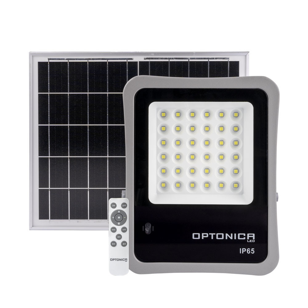 Napelemes reflektor 15W 1200Lm 6000K 3.2V/10Ah - SOLAR POWER LED FLOODLIGHT 15W 1200Lm 6000K 3.2