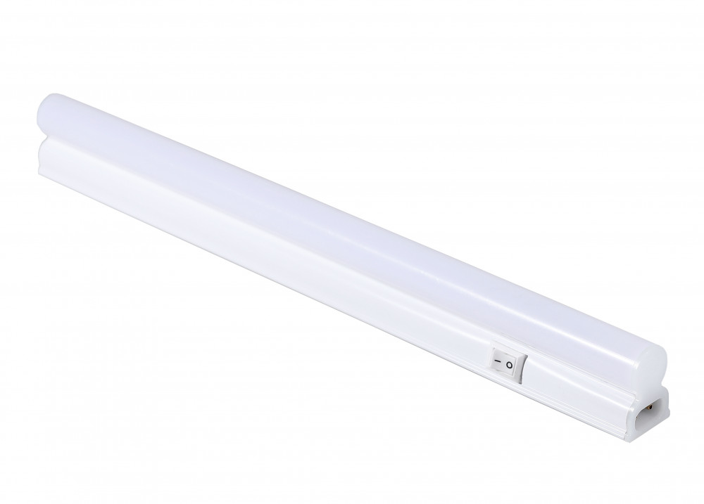 LED fénycső, T5, 31 cm, 4W, 230V, műanyag ház, fehér fény, kapcsolóval