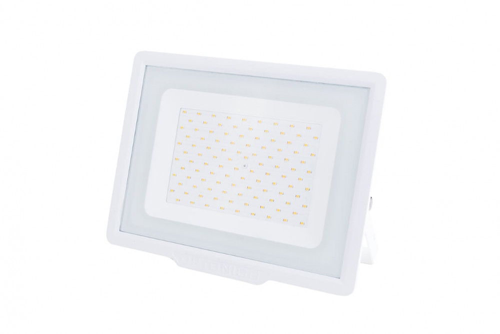 LED reflektor, 20W, SMD, fehér ház, 1600LM, 230V, 120° , 2700K - IP65