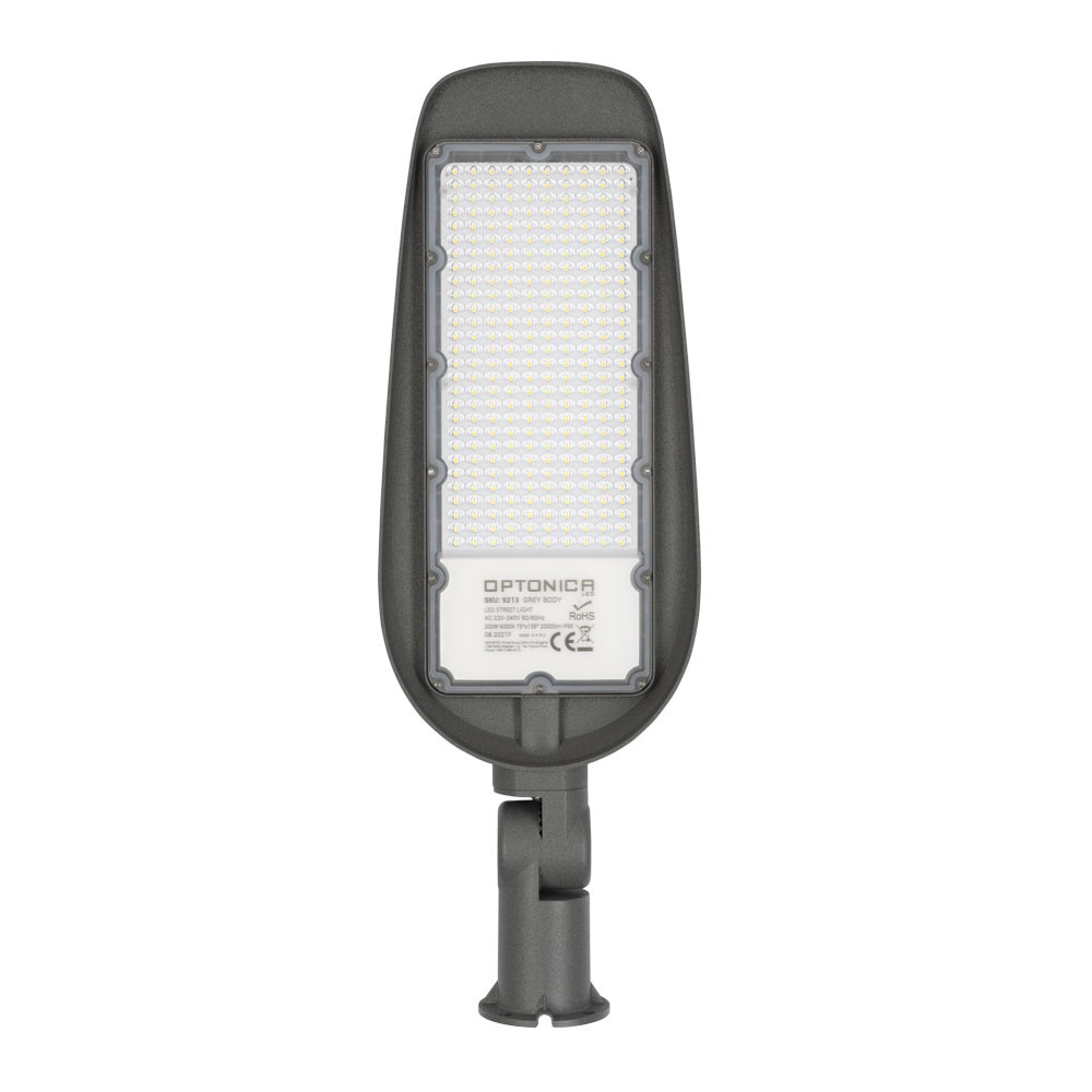 LED UTCAI FÉNY 200W 220-240V 100LM/W IP65 75x135° 6000K SZÜRKE TEST