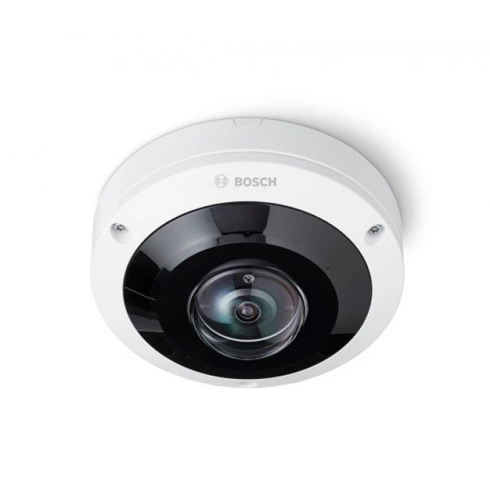 Bosch Flexidome IP kamera. 6 Mpx-es, kültéri, panoráma dome, 1,155 mm fisheye 360° objektív, valós WDR, VCA, objektumköv