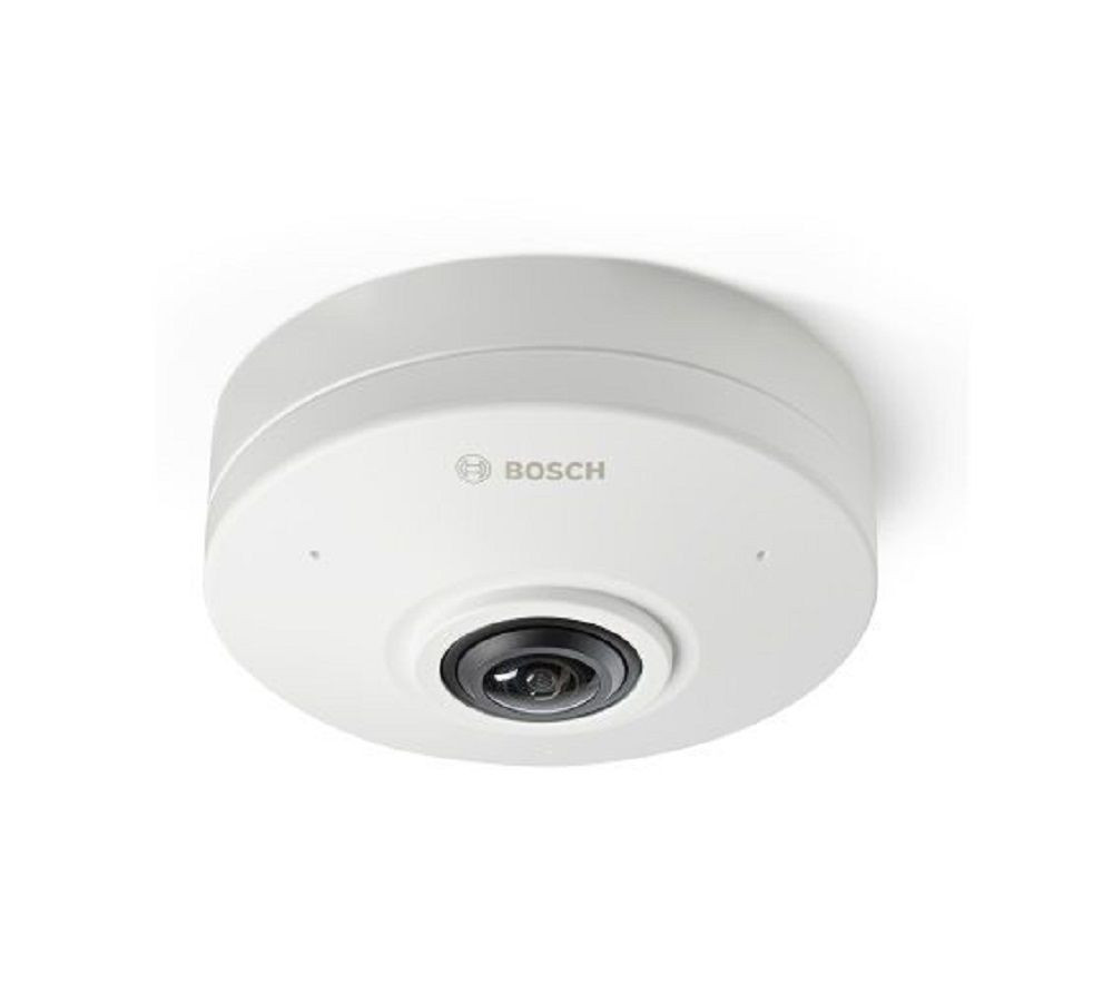 Bosch Flexidome IP kamera. 12 Mpx-es, beltéri, panoráma dome, 1,26 mm fisheye 360° objektív, valós WDR, VCA, objektumköv