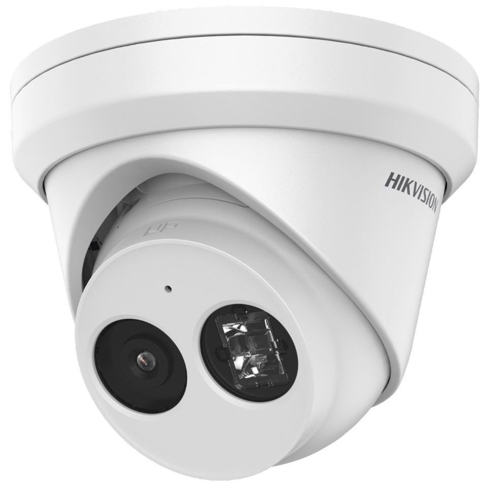 Hikvision IP kamera. 4 Mpx-es, kültéri, eyeball, 2,8 mm fix objektív, valós WDR, VCA, beépített mikrofon, microSD, PoE