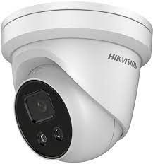 Hikvision AcuSense IP kamera. 4 Mpx-es, kültéri, eyeball, 2,8 mm fix objektív, valós WDR, VCA, objektumazonosítás, beépí