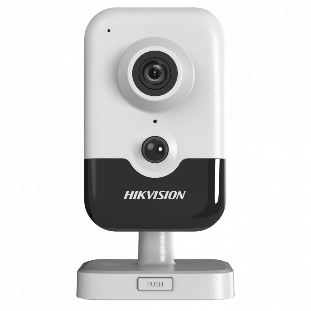 Hikvision IP kamera. 2 Mpx-es, beltéri, cube, 2,8 mm fix objektív, valós WDR, VCA, PoE