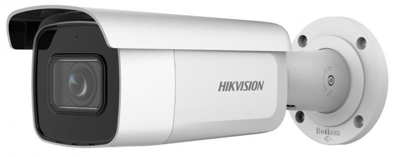 Hikvision AcuSense IP kamera. 2 Mpx-es, kültéri, kompakt, 2,8 - 12 mm varifokális objektív, 4x motoros zoom, valós WDR,