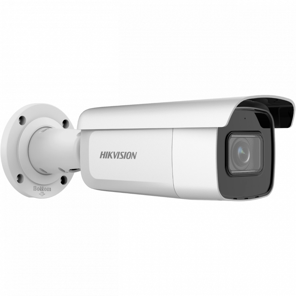 Hikvision IP kamera. 8 Mpx-es, kültéri, kompakt, 2,8 - 12 mm varifokális objektív, 4x motoros zoom, valós WDR, VCA, IK10