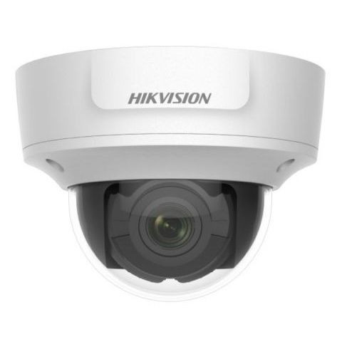 Hikvision AcuSense IP kamera. 4 Mpx-es, kültéri, dome, 2,8 - 12 mm varifokális objektív, 4x motoros zoom, valós WDR, VCA