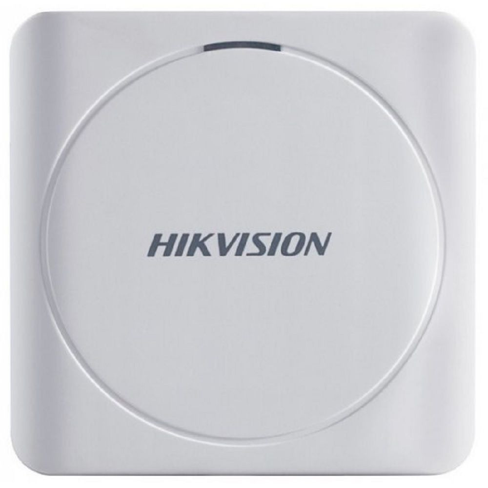 Hikvision, Kártyaolvasó, 13,56 MHz, Mifare, Wiegand 26/34 bit, kültéri