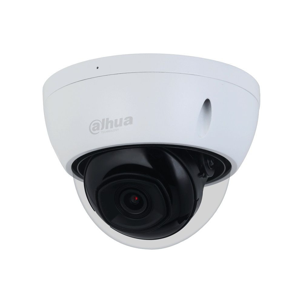 Dahua WizSense IP kamera. 2 Mpx-es, kültéri, dome, 2,8 mm fix objektív, valós WDR, VCA, beépített mikrofon, IK10, microS