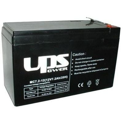 UPS szünetmentes riasztó akkumulátor, 12 V, 7 Ah, f1 4,8 mm-es csúszósaru, 151 x 65 x 101 mm