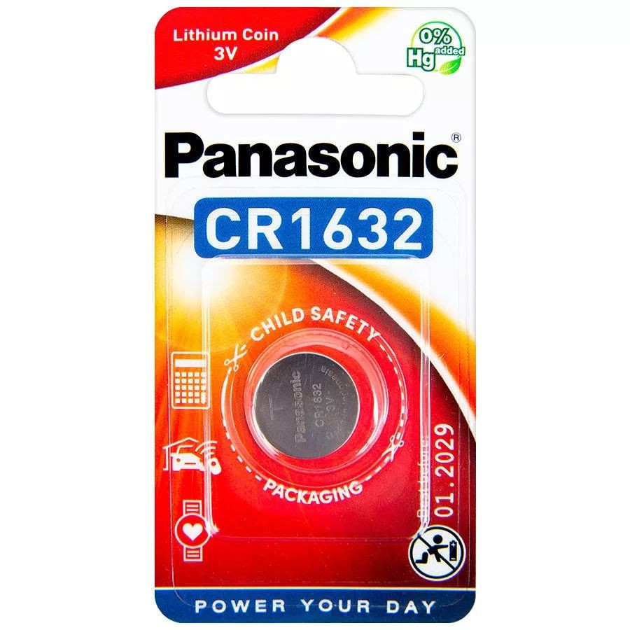 Panasonic 3 V CR1632 lítium gombelem 1 db