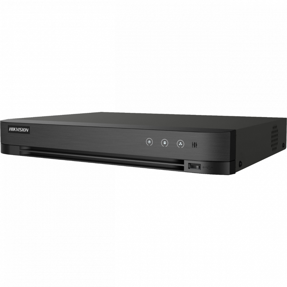 Hikvision AcuSense 8+4 csatornás analóg HD DVR, 8 Mpx, H.265, VCA, 1 HDD, 4K monitorkimenet