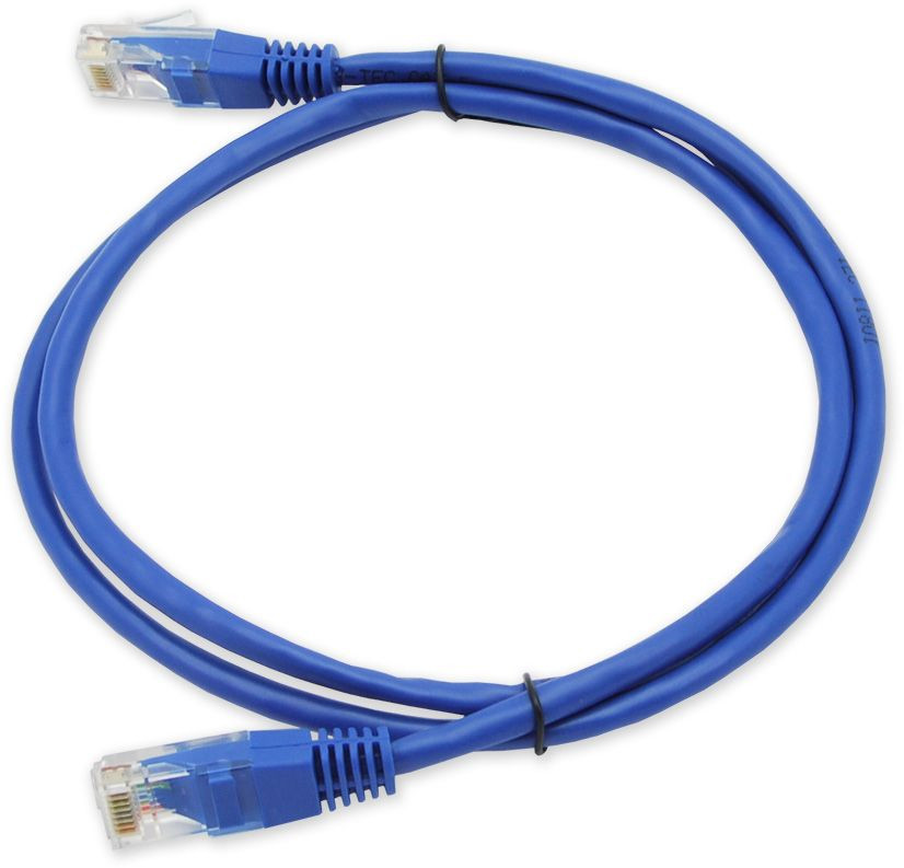 CAT5e beltéri patchkábel, 1 m, kék