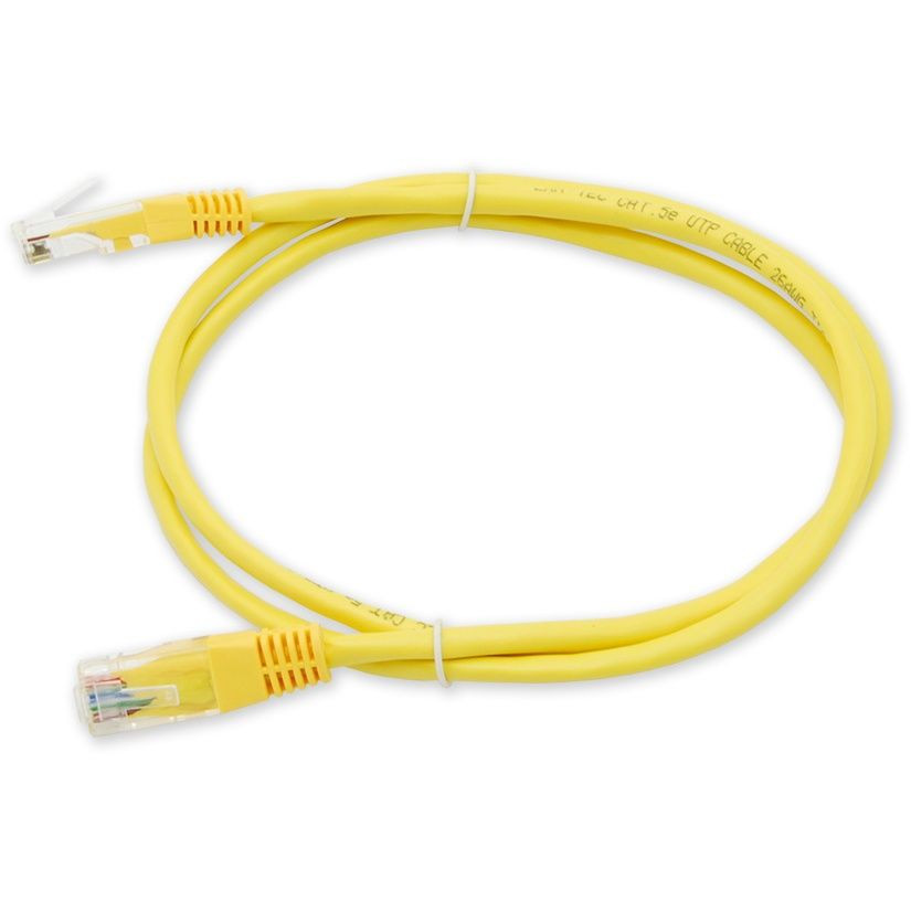 Cat 5e UTP patch kábel 1m, PC-201, sárga