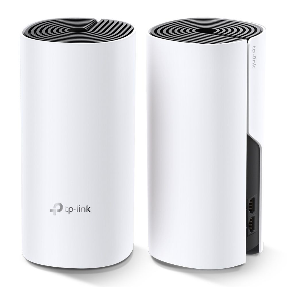 TP-Link Deco M4 (2PACK) AC1200 Mesh Wi-Fi System, asztali, 2.4 GHz / 5 GHz, 300 Mbps, 867 Mbps, Gigabit LAN port 2 db