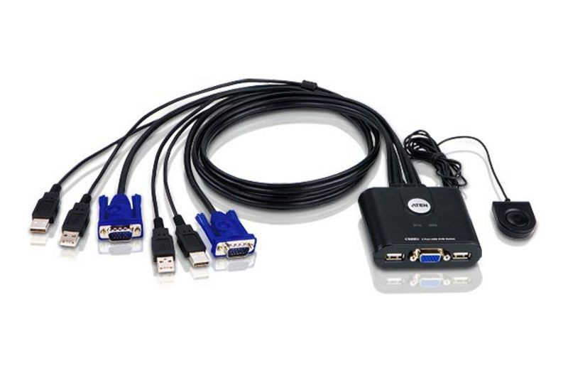 Aten 2 portos Full HD USB KVM switch CS22U