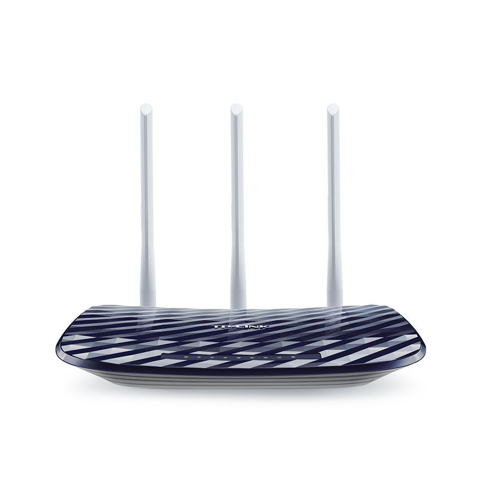 TP-Link WiFi router ArcherC20, beltéri, asztali, 2.4 GHz / 5 GHz, 300 Mbps, 433 Mbps, 802.11a/b/g/n/ac