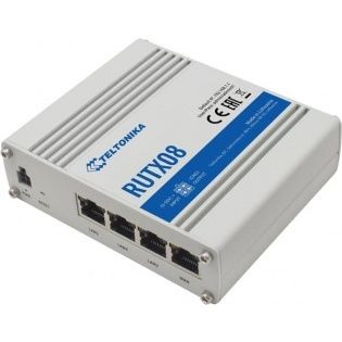 Teltonika router RUTX08 ETH, kültéri, asztali, Gigabit LAN port 3 db