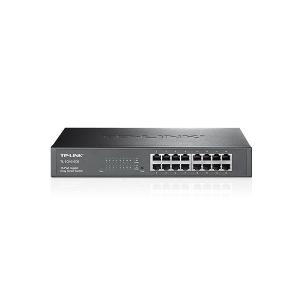 TP-Link switch TL-SG1016DE, beltéri, 13” rackbe szerelhető, Easy Smart, Gigabit LAN port 16