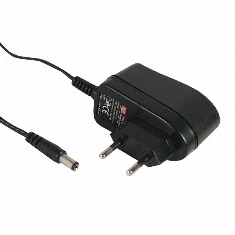 Mean Well adapter, 5 V DC, 1A, 5 W, DC dugó