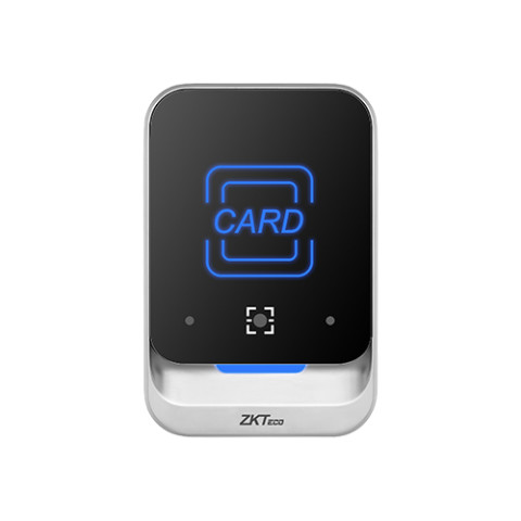 ZKTeco, QR kód és Kártyaolvasó, 13,56 MHz, Mifare, Wiegand 26/34 bit, RS 485, kültéri