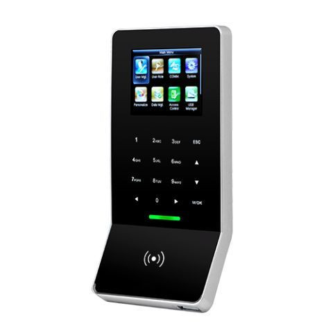 ZKTeco, önálló terminál, 13,56 MHz, Mifare, ujjlenyomat, kártya, TCP/IP, RS-232 / RS-485, USB, WiFi