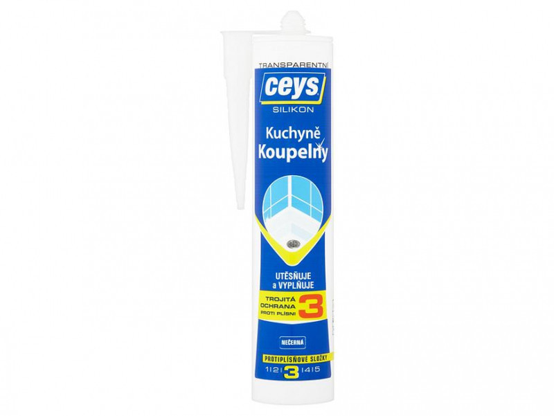 Ceys szaniter szilikon 280 ml, átlátszó