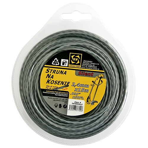 Strend Pro fűkasza damil, sodrott 2,4 mm 15m