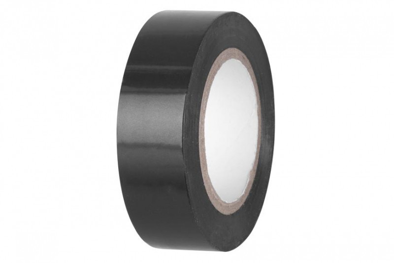 Strend Pro fekete szigetelőszalag, 19 mm, L-10 m, PVC