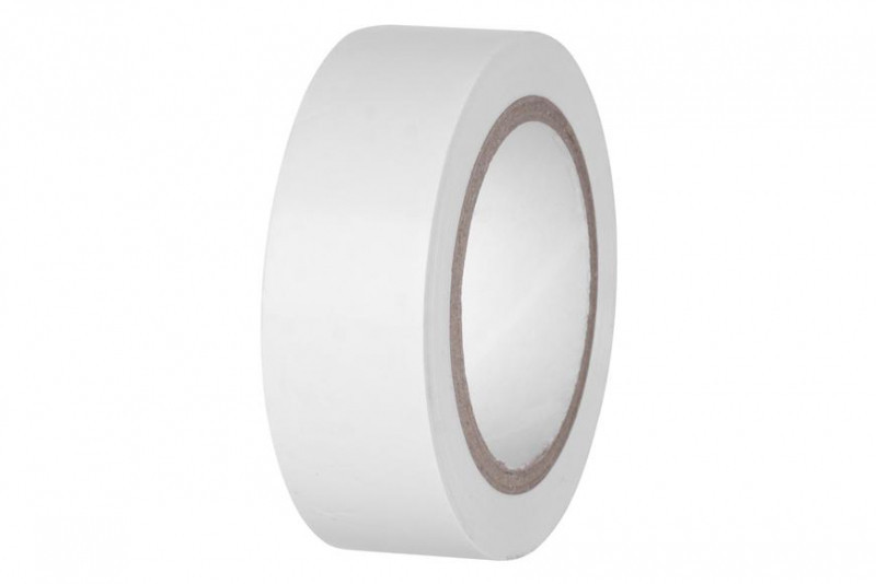 Strend Pro fehér szigetelőszalag, 19 mm, L-10 m, PVC