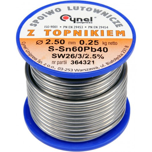 Forrasztó ón 2,5mm/250g