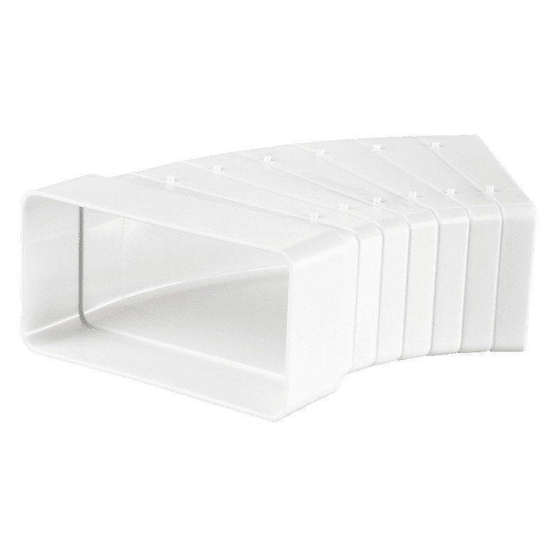 Vents PVC 204x60mm Szögletes alakú légcsatorna könyök